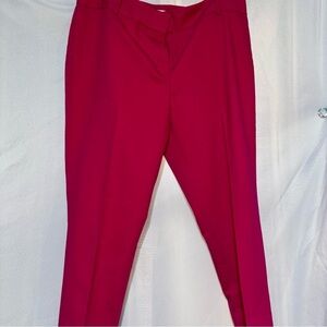 Chaus New York Flat Front Zip Faux Pocket Ankle Pants Size 12